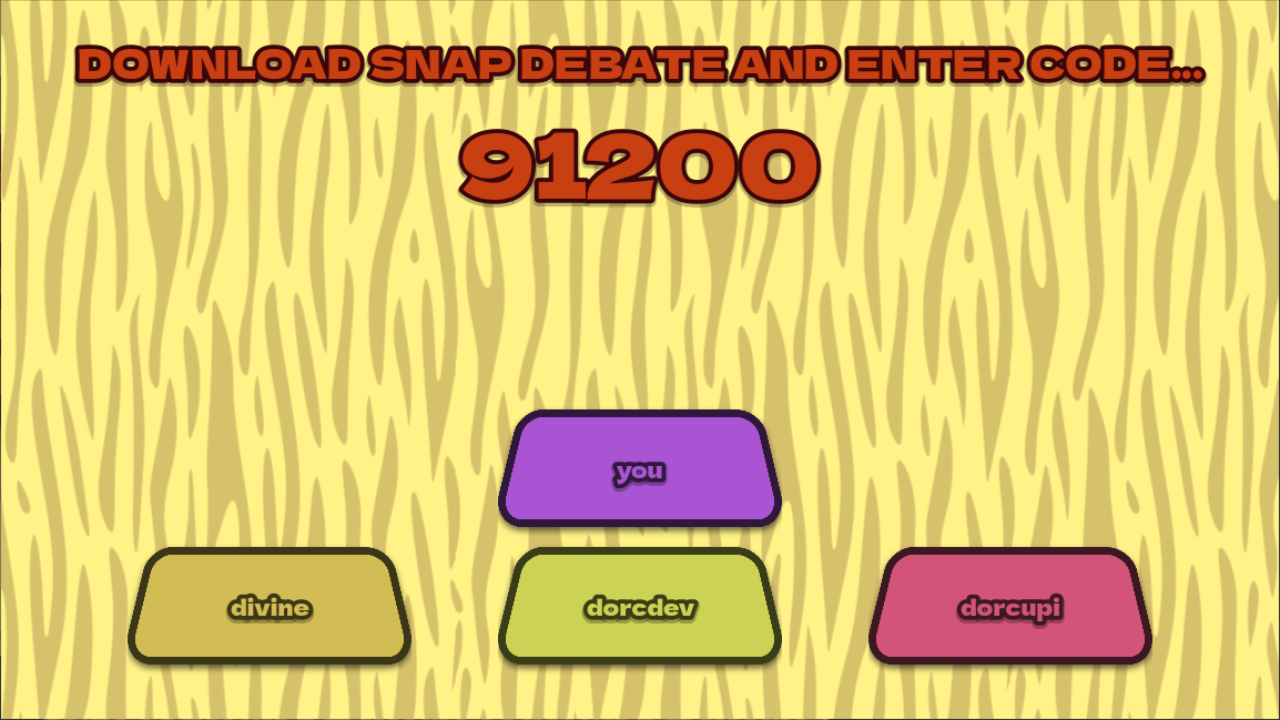 Game Code Screen