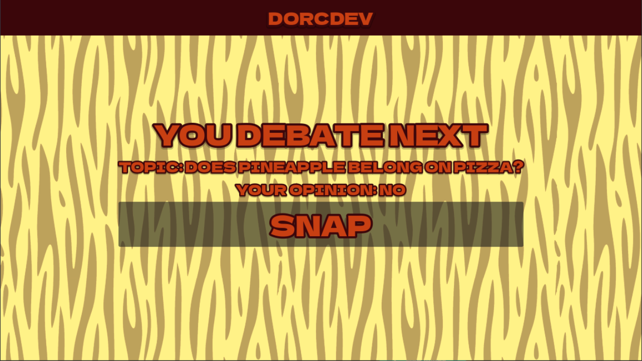 Player's Debating Next Screen